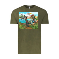 Vintage Olive dinosaurs Vintage Tee - TumblerDesignByShophia