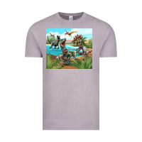 Vintage Zinc dinosaurs Vintage Tee - TumblerDesignByShophia
