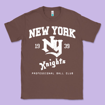 The Natural Ny New York Knights Baseball Classic Tee Designed By Floraart