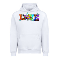 White pride love butterflies Urban Hoodie - AdoDesignShop