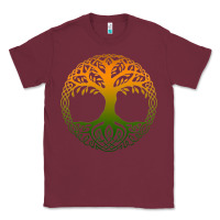 Burgundy tree of life merch Classic Tee - trangStudio