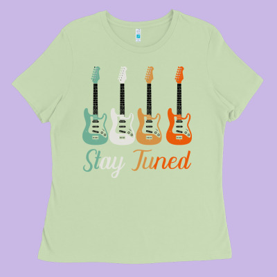 Bass Guitar Vintage Funny Bass Player Bassist Ladies Tee Designed By Bettercallsaul