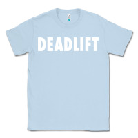 Dusty Blue deadlift Classic Tee - FloraArt