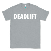 Heather Grey deadlift Classic Tee - FloraArt
