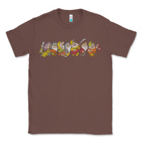 Chestnut Snow White And The Seven Dwarfs Marching In Line Classic Tee - FloraArt