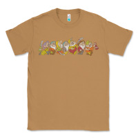 Toasted Coconut Snow White And The Seven Dwarfs Marching In Line Classic Tee - FloraArt