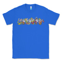 True Royal Snow White And The Seven Dwarfs Marching In Line Classic Tee - FloraArt
