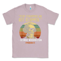 Lilac stay strapped or get clapped george washington Classic Tee - FloraArt