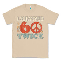 Mushroom I Survived The Sixties 60s Twice Classic Tee - FloraArt