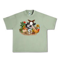 Oil Green Fall baby cow Urban Heavy Tee - RanaPortraitStore