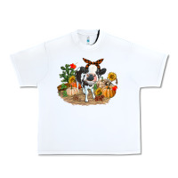White Fall baby cow Urban Heavy Tee - RanaPortraitStore