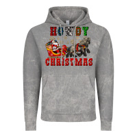 Cloud Rock howdy christmas with santa riding his sleighs Vintage Hoodie - CowGirlArtShop