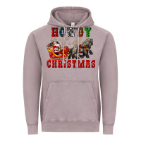 Vintage Zinc howdy christmas with santa riding his sleighs Vintage Hoodie - CowGirlArtShop