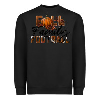 Black Fall Family Football Heavyweight Sweatshirt - LillyAllenDesigns