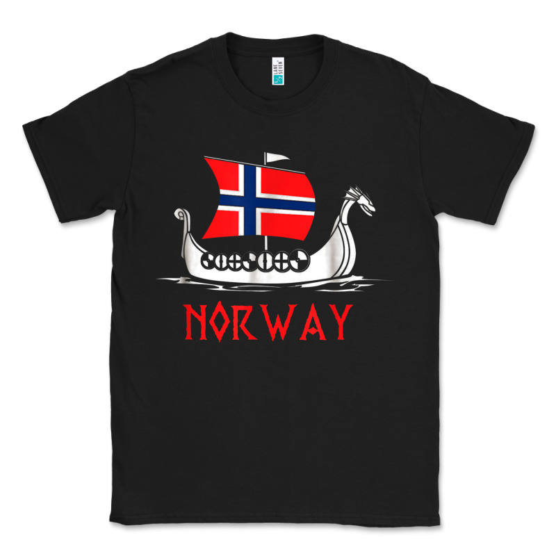 Boat Norwegian Flag Norway Viking Ship Norway Classic Tee by FloraArt | Teevron