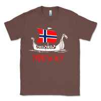 Chestnut boat norwegian flag norway viking ship norway Classic Tee - FloraArt