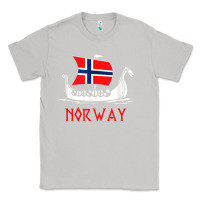 Moon Dust boat norwegian flag norway viking ship norway Classic Tee - FloraArt