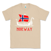 Mushroom boat norwegian flag norway viking ship norway Classic Tee - FloraArt