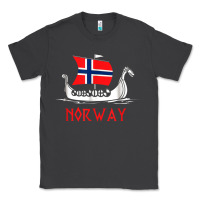 Smoke boat norwegian flag norway viking ship norway Classic Tee - FloraArt