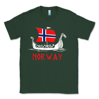 Sports Green boat norwegian flag norway viking ship norway Classic Tee - FloraArt