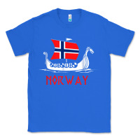 True Royal boat norwegian flag norway viking ship norway Classic Tee - FloraArt