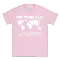 Bubblegum Pink Seven Continents Shirt Classic Tee - FloraArt