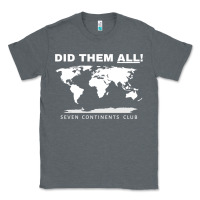 Charcoal Heather Seven Continents Shirt Classic Tee - FloraArt