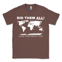 Chestnut Seven Continents Shirt Classic Tee - FloraArt