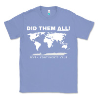 Colony Blue Seven Continents Shirt Classic Tee - FloraArt