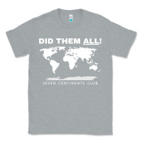 Heather Grey Seven Continents Shirt Classic Tee - FloraArt