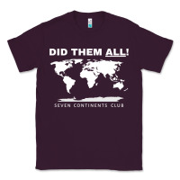 Plum Seven Continents Shirt Classic Tee - FloraArt