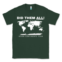 Sports Green Seven Continents Shirt Classic Tee - FloraArt