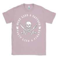 Lilac Work like a captain party like a pirate Classic Tee - FloraArt