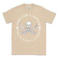 Mushroom Work like a captain party like a pirate Classic Tee - FloraArt