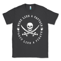 Smoke Work like a captain party like a pirate Classic Tee - FloraArt