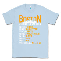 Dusty Blue wicked smaht boston accent translator bostonians gifts shirt Classic Tee - FloraArt