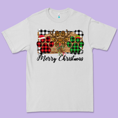 Merry Christmas Paws Premium Tee Designed By Bettercallsaul