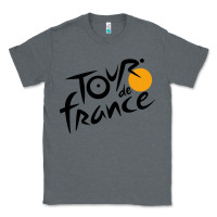 Charcoal Heather tour de france cycling Classic Tee - ArtMosaic
