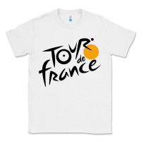 White tour de france cycling Classic Tee - ArtMosaic