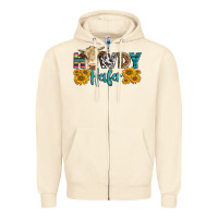 Sandshell Western Howdy Heifer With Simmental Cow Zipper Hoodie - LillyAllenDesigns