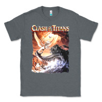 Charcoal Heather Clash of the Titans (Transparent) Classic Tee - ArtMosaic