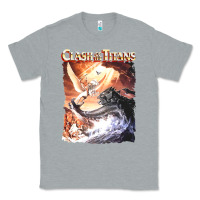 Heather Grey Clash of the Titans (Transparent) Classic Tee - ArtMosaic
