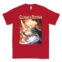 Red Clash of the Titans (Transparent) Classic Tee - ArtMosaic