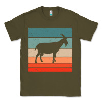 Army Green goat goats retro style vintage 140 goat lover Classic Tee - ArtMosaic