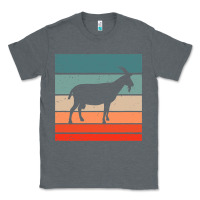 Charcoal Heather goat goats retro style vintage 140 goat lover Classic Tee - ArtMosaic