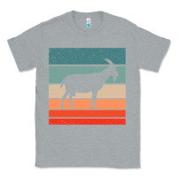 Heather Grey goat goats retro style vintage 140 goat lover Classic Tee - ArtMosaic