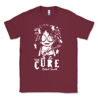 Burgundy Limited Edition The-Cure-Robert-Smith Classic Tee - ArtMosaic