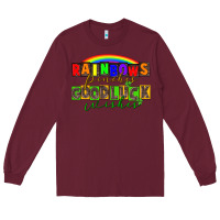 Burgundy Rainbows pinches good luck wisher St. Patrick's Long Sleeve Tee - CowGirlArtShop