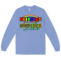Colony Blue Rainbows pinches good luck wisher St. Patrick's Long Sleeve Tee - CowGirlArtShop