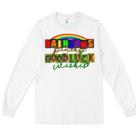 White Rainbows pinches good luck wisher St. Patrick's Long Sleeve Tee - CowGirlArtShop